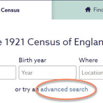 Census search choices